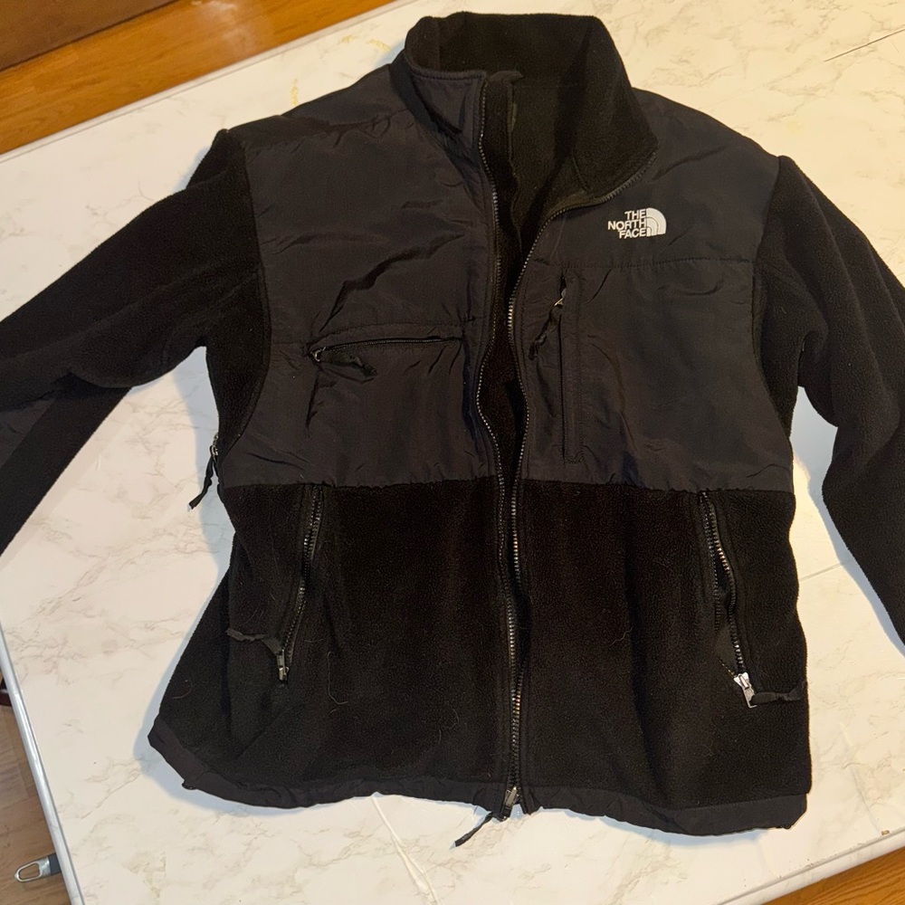 Mens Medium Black North Face Denali Jacket